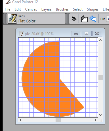 Artwork with helpful gridline reference